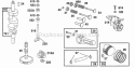 Piston Group Gears Diagram and Parts List for 400707-0102-99  Briggs and Stratton Engine